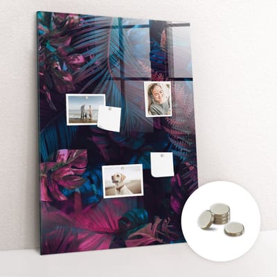 Tulup Glassboards - Een kopje koffie Magneetbord - 40 cm x 60 cm - Bruin Magneetbord Keuken - Gratis 5 Sterke Magneten - Scandinavisch Design Bord - Magneetbord Design - Memobord Magnetisch - Notitiebord Werkplek - Memo Magneetbord