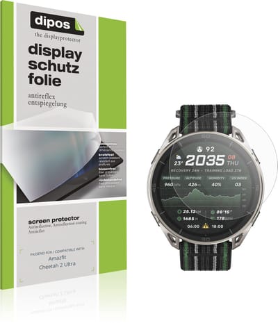 dipos – 6x Matte Beschermfolie geschikt voor Amazfit Cheetah 2 Ultra | Krasbestendige & antireflecterende Screenprotector Ultra-Thin
