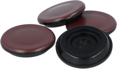 4x Pianobewijlers Onderzetters Ø65mm met Teflon Glider voor Piano en Zware Meubels