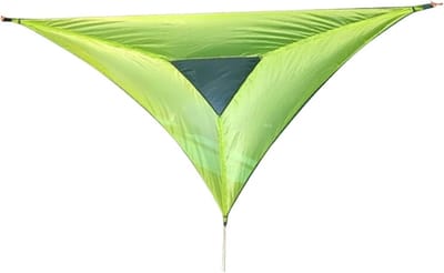 Driehoek Hangmat - Kampeerhangmat Buiten - Ontspannen in Natuur - Draagbaar Lichtgewicht - 400 cm - Groen