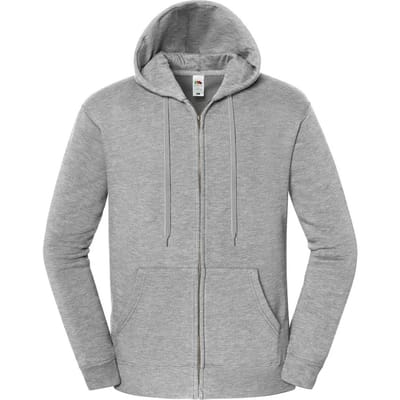 Fruit of the Loom Unisex Volwassen Iconische Premium Volledige Rits Hoodie (Sport Grijs)
