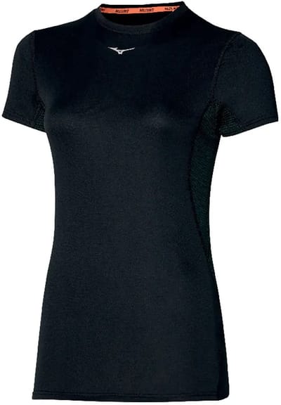 Mizuno Mid Weight-l Korte Mouwen Basislaag Zwart S Vrouw