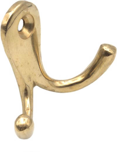 Handdoekhaak dubbel - Messing - S&B H-7563.1