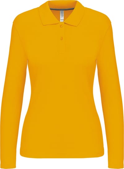 Kariban Damespolo lange mouwen K244 - Yellow - L