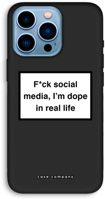 Case Company® - Hoesje geschikt voor iPhone 13 Pro Max hoesje - I'm dope - Biologisch Afbreekbaar Telefoonhoesje - Bescherming alle Kanten en Schermrand