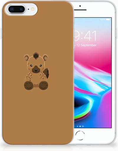 Apple iPhone 7 Plus | 8 Plus Telefoonhoesje met Naam Baby Hyena