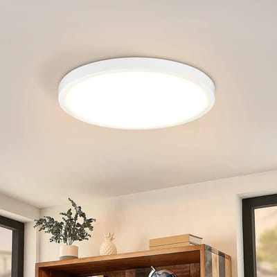 NETTLIFE LED Plafonnière - wit - rond - klein - warmwit licht - 15 W - ⌀18cm - Woonkamer Slaapkamer Hal