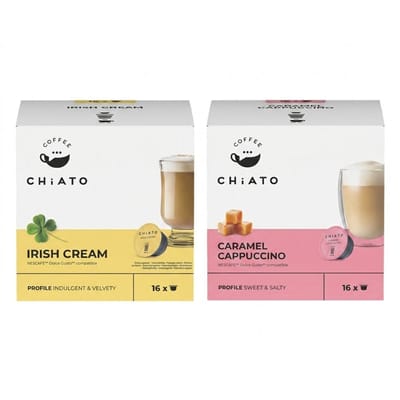 Koffiecapsules compatibel met NESCAFÉ® Dolce Gusto® CHiATO Irish Cream, 16 st.