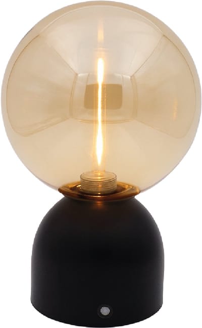 Luxus Europe - Tafellamp Touch Lina Zwart - Draadloze LED Tafellamp Binnen - USB-C Oplaadbaar - Touchbediening - Dimbaar - 3 Lichtkleuren