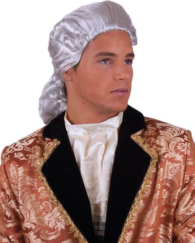 Pruik Mozart Amadeus wit