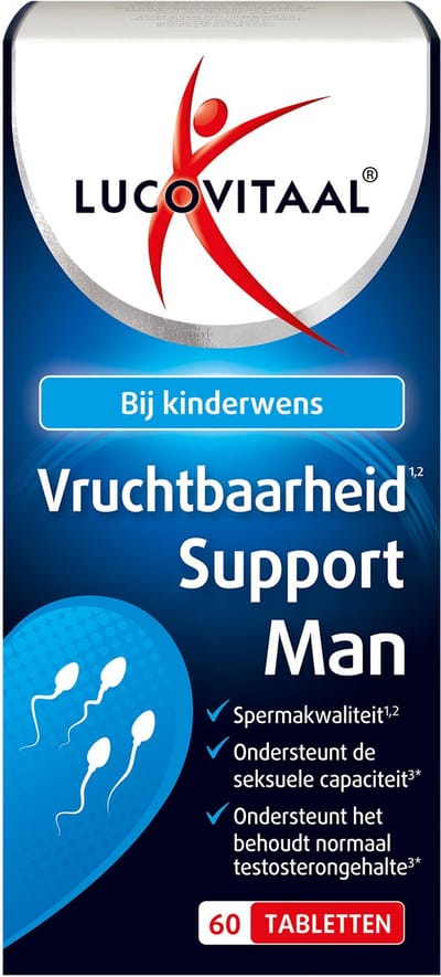 Lucovitaal vruchtbaarheidsondersteuning voor mannen 60 tabletten