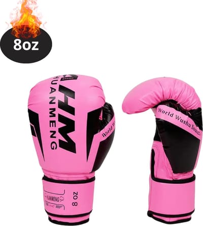 Nivard Bokshandschoenen - Kickboks Handschoenen - Boxing Gloves Set - Vecht Handschoenen - Heren - Dames - Roze - 8 oz