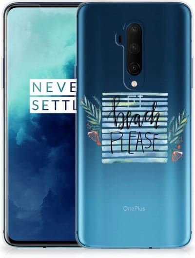 TPU Hoesje voor OnePlus 7T Pro Telefoonhoesje met Naam Boho Beach