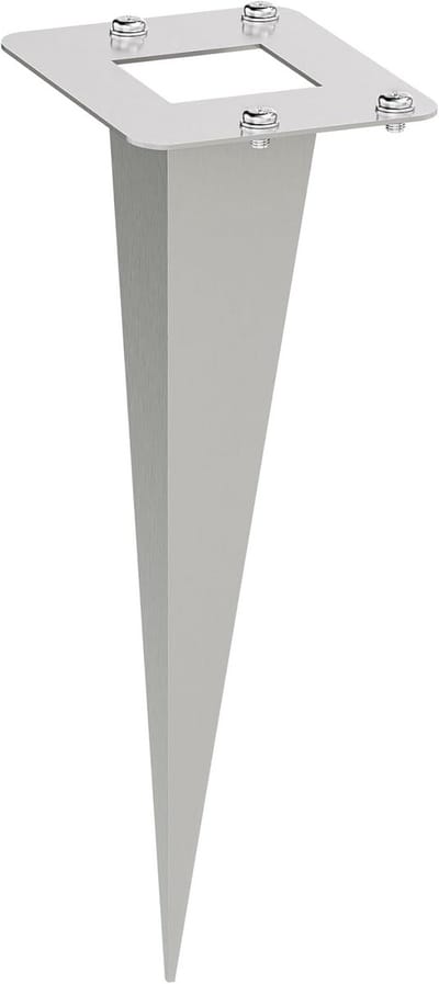 Grondpin - Bodemanker - Tuinverlichting Stabiliseren - Roestvrij Staal - 18cm Lengte - Geborsteld Mat