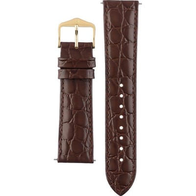 Hirsch 12302810NQ-1-20 Crocograin Horlogeband