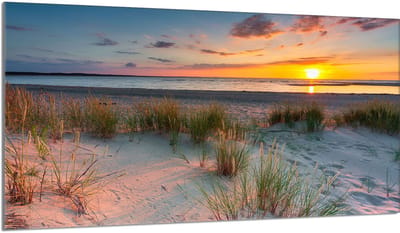 TMK ArtDeko Plaża - Snijplank - 90x52 cm - Hittebestendig - Decoratief