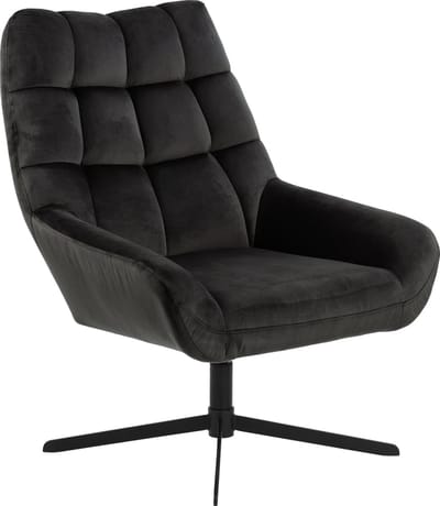 Fauteuil Devin - stof - grijsbruin