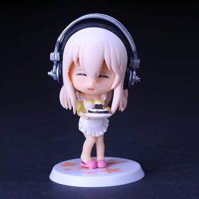 Figurine Anime SUPER SONICO 10CM Cinq Modèles Support Modèle d'Animation Jouets Cadeaux Collection Ornements Décoration PVC No box white