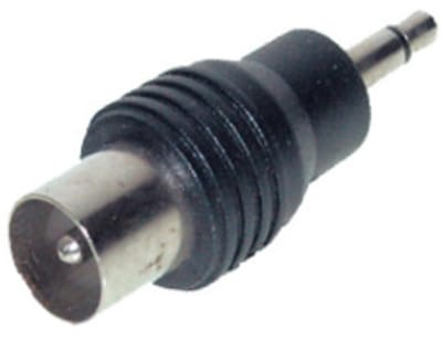 3,5mm Jack mono (m) - Coax IEC (m) adapter