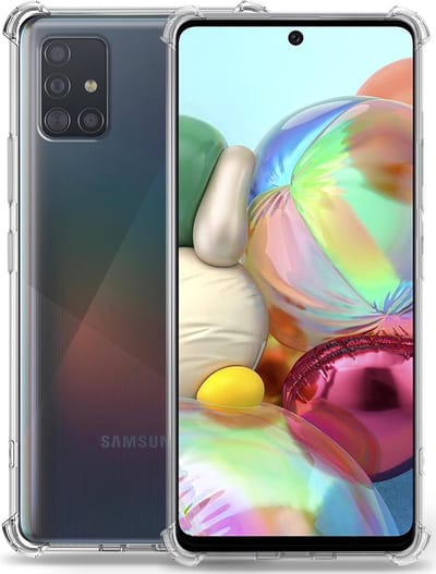 Hoesje geschikt voor Samsung Galaxy A71 - Back Cover Transparant Shockproof