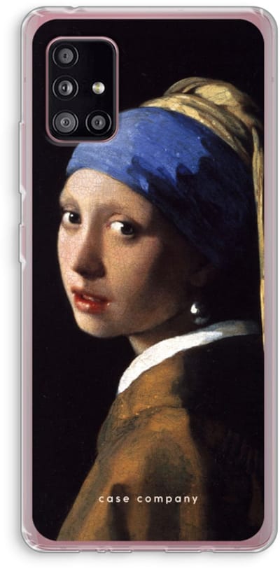 Case Company® - Hoesje geschikt voor Samsung Galaxy A51 5G hoesje - The Pearl Earring - Soft Cover Telefoonhoesje - Bescherming aan alle Kanten en Schermrand