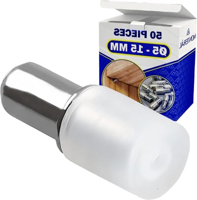 Plankhouders - Steunen - Planken Bevestigen - Met Rubberen Punt - 50 Stuks - Transparant