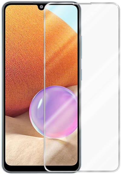 Cadorabo Screenprotector geschikt voor Samsung Galaxy A32 4G - Pantser film Beschermende film in KRISTALHELDER Geharde (Tempered) display beschermglas in 9H hardheid met 3D Touch