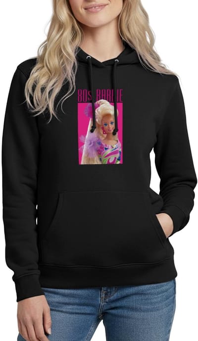 Barbie Portret Karakter Jaren 80 Hoodie Dames