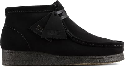 CLARKS Schnürschuhe Wallabee Boot. Black Sde