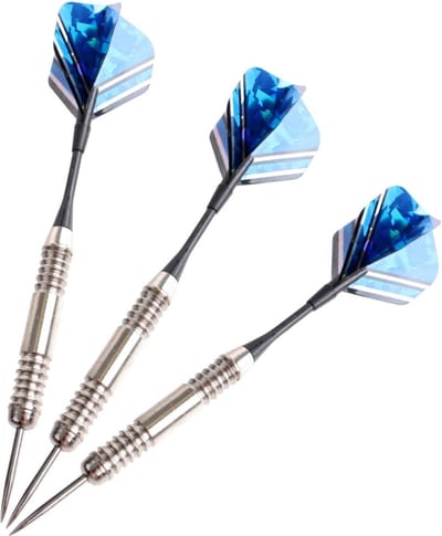 3 Stuks Dartpijlen – Darts - 24 gram - Metalic – Blauw - LOUZIR