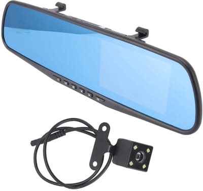 Mirror Dash Cam Full HD 1080P LCD-scherm 170° Groothoek Auto-achteruitrijcamera - Lusopname - Parkeerbewaking - G-sensor .