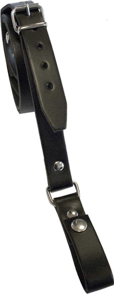 Mister b leather sam browne belt - black small
