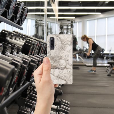 Xiaomi Mi 9 Standcase Marmer Beige