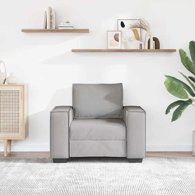 vidaXL - Sofa - Stoel - Wolk - Grijs - 100x78x84 - cm - Stof