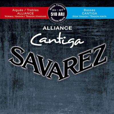 snarenset klassieke gitaar - 510-ARJ - KF composite fiber Cantiga basses hybrid tension