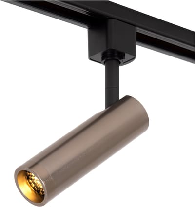 Lucide TRACK GRADO Railspot - 1-fase Railsysteem / Railverlichting - 1xGU10(MR11) -Grijs ijzer (Uitbreiding)