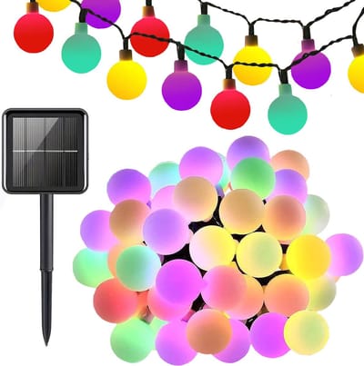 Tuinverlichting - Solar - Guirlande Zonne-Verlichting 20 led Veelkleurig - 8 Verlichtingsmodi