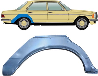 Reparatiepaneel achterspatbord voor Mercedes W123 1975-1985 / Rechts