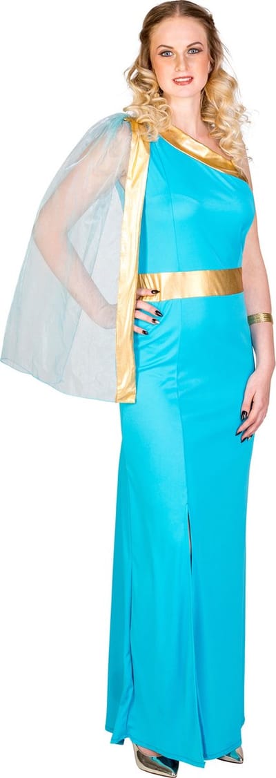 dressforfun - Vrouwenkostuum Griekse koningin Helena XXL - verkleedkleding kostuum halloween verkleden feestkleding carnavalskleding carnaval feestkledij partykleding - 300507