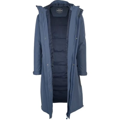 AGU Winter City Slicker - Winter Regenjas - Unisex - Blauw - Poray 10.000 Waterdicht - Ademend - DuPont Sorona Isolatie - Fietsjas met Rits-zijpanelen - M