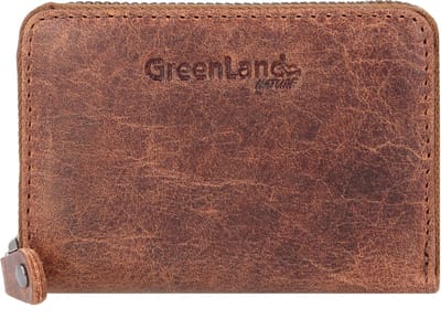 Greenland Nature Montana Creditcard etui RFID Leer 10,5 cm - 10 Sleuven - braun