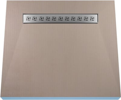 Betegelbare doucheplaat voor eenmalig gebruik 80 x 120 cm Wiper OneWay douchegoot type Tivano betegelbaar douchebord douchebak gelijkvloers