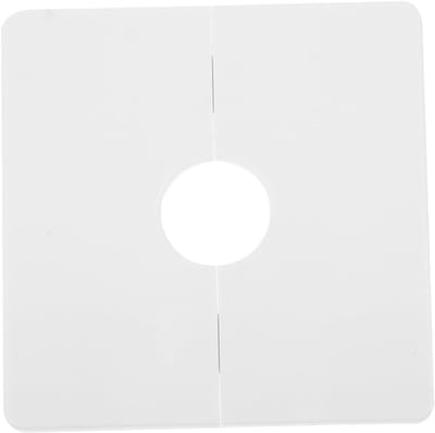 Afdekplaat Muurflens - Leidingafdekking Buis - Gaten Afwerken - Stevige Pasvorm - 12mm Gat - Wit