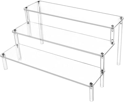 EXCITAT Display Stands - Plastic Display Stands - Transparante Stands - Geschikt voor Beeldjes, Cupcakes, Lippenstiften, Aromatherapie, Specerijen