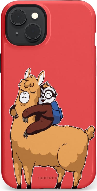 Casetastic hoesje geschikt voor Apple iPhone 15 Plus - MagSafe - Dubbellaagse bescherming - Lui en lekker - Fashion Case - Koraal Goud