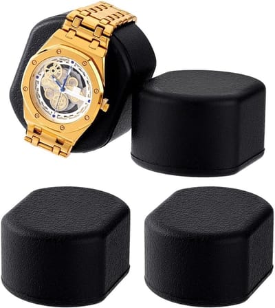 4 Stuks Horloge Kussens voor Horloge Winder, Zwart Kussen voor Automatische Horloges, Opbergkussen voor Horloge Organizer en Display