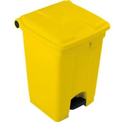 Pedaalemmer van polyetheen 45 l, geel