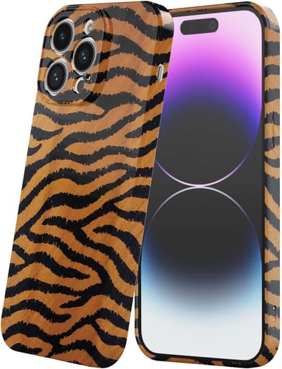 Smartphonica Telefoonhoesje Geschikt voor iPhone 14 Pro Max met Tijger en Panter Opdruk - Flexibel Softcase TPU - Backcover Case Tiger and Lion Design geschikt voor iPhone 14 Pro Max