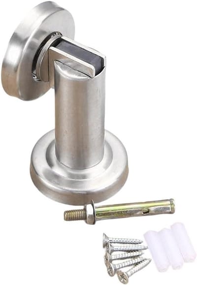 Deurvanger - Deurstopper - Deur Stil Houden - Roestvrij Staal - 8x4x2 cm - Zilver
