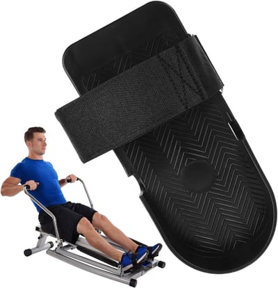 Roeimachinepedaal - magnetisch roeipedaal, dubbele voetsteun, stille weerstandsmachine, duurzaam traineraccessoire, ergonomische oefening | Home Gym Fitness Workout Cardio elliptische trainer
